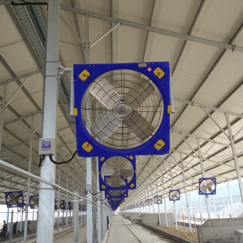 فن گردش 38 اینچی با 410w / 0.6hp ، 27300m3/h جریان هوا و تیغه 96cm / 38inch برای فضای بزرگ