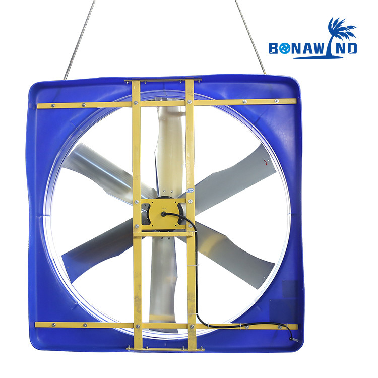 فن گردش فولاد گالوانیزه برای خنک کردن مرغ 12000m3/h حجم هوا 1830mm قطر تیغه