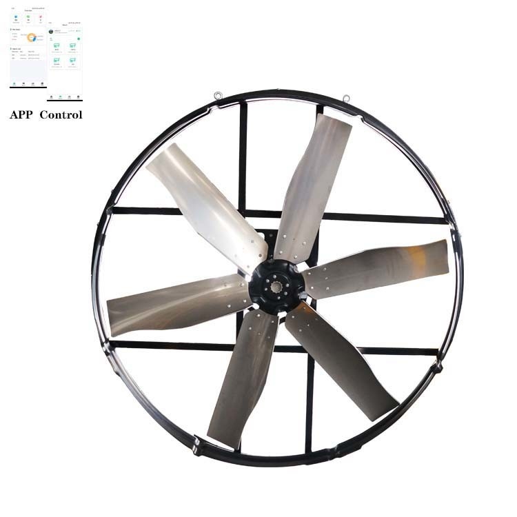 فن اگزوز صنعتی با قدرت 2000W ورودی 345r / min سرعت چرخش 20-100٪ کنترل سرعت