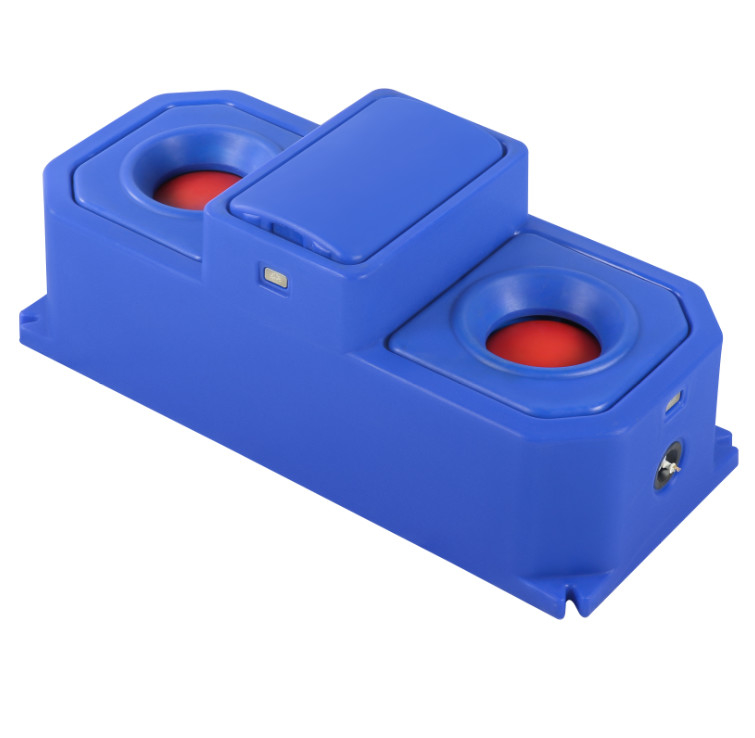 مخزن آب چوبی آبی مقاوم در برابر ضربه 226L ظرفیت 30-50L / دقیقه جریان