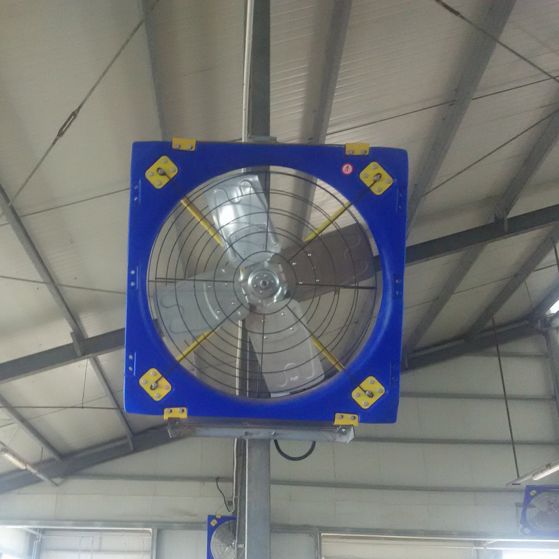 فن تهویه دام PE دو لایه با قدرت بالا با گردش 410W و جریان هوا 28273m3/h