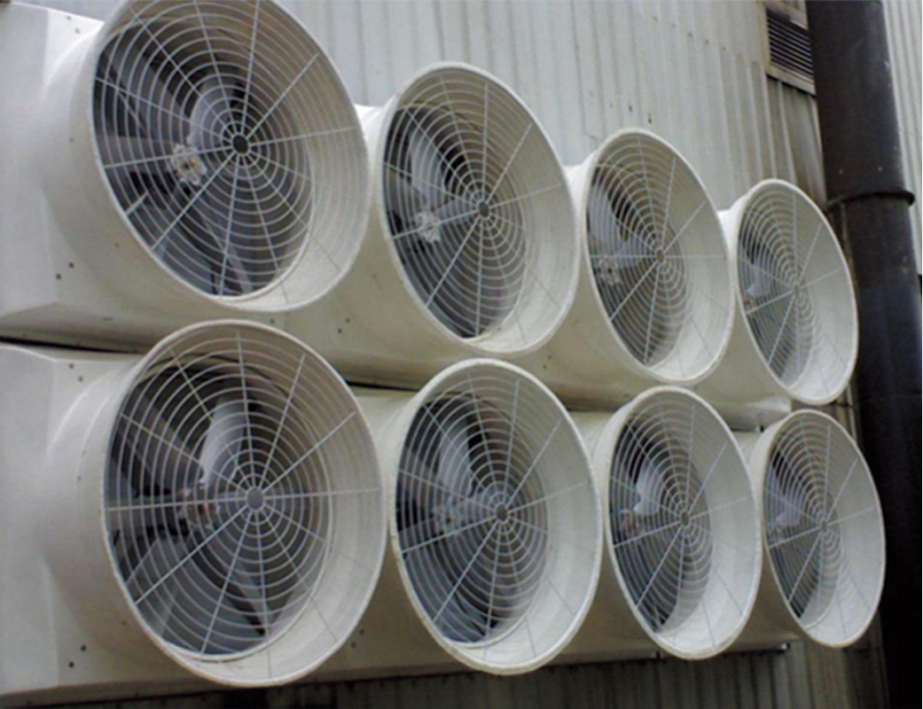 850W 48'مروارید خروجی با 56.4m3/h حجم هوا/W و سطح حفاظت IP55
