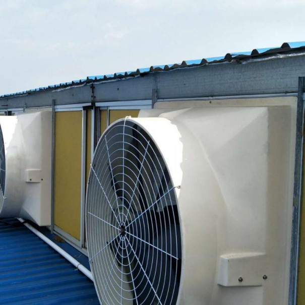 فن اگزوز صنعتی با سرعت چرخش 460r / min برای جریان هوا بهینه و قدرت 850w