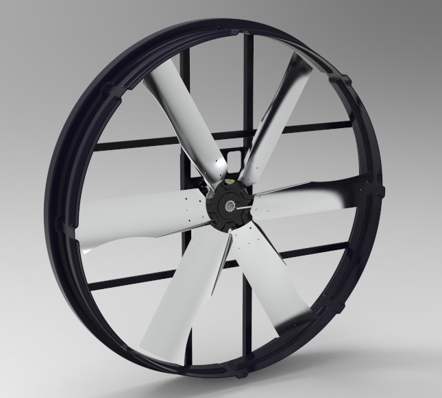 فن پانل صنعتی با حداکثر جریان هوا 120193 m3/h و ظرفیت 60 m3/h Vortex Inline