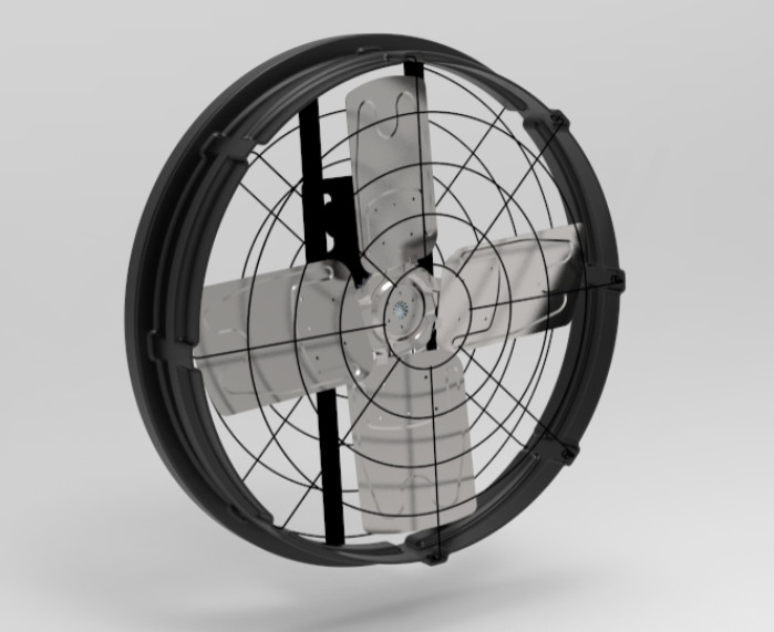 فن های انبار دام با سر و صدا≤69dB 1115*1115*285mm اندازه قاب و قدرت ورودی 410w