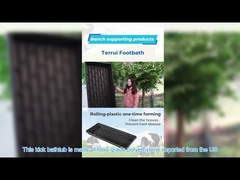 ظروف حمام پای گاو پلاستیک سنگین LLDPE رنگ قهوه ای