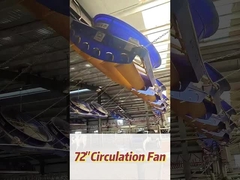 345RPM سرعت چرخش فن صنعتی با موتور قدرتمند 2000w / 2.7hp